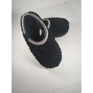 Tasman Curly Uggs Black with White Stitching New Never Been Worn Women's Size‎ 5